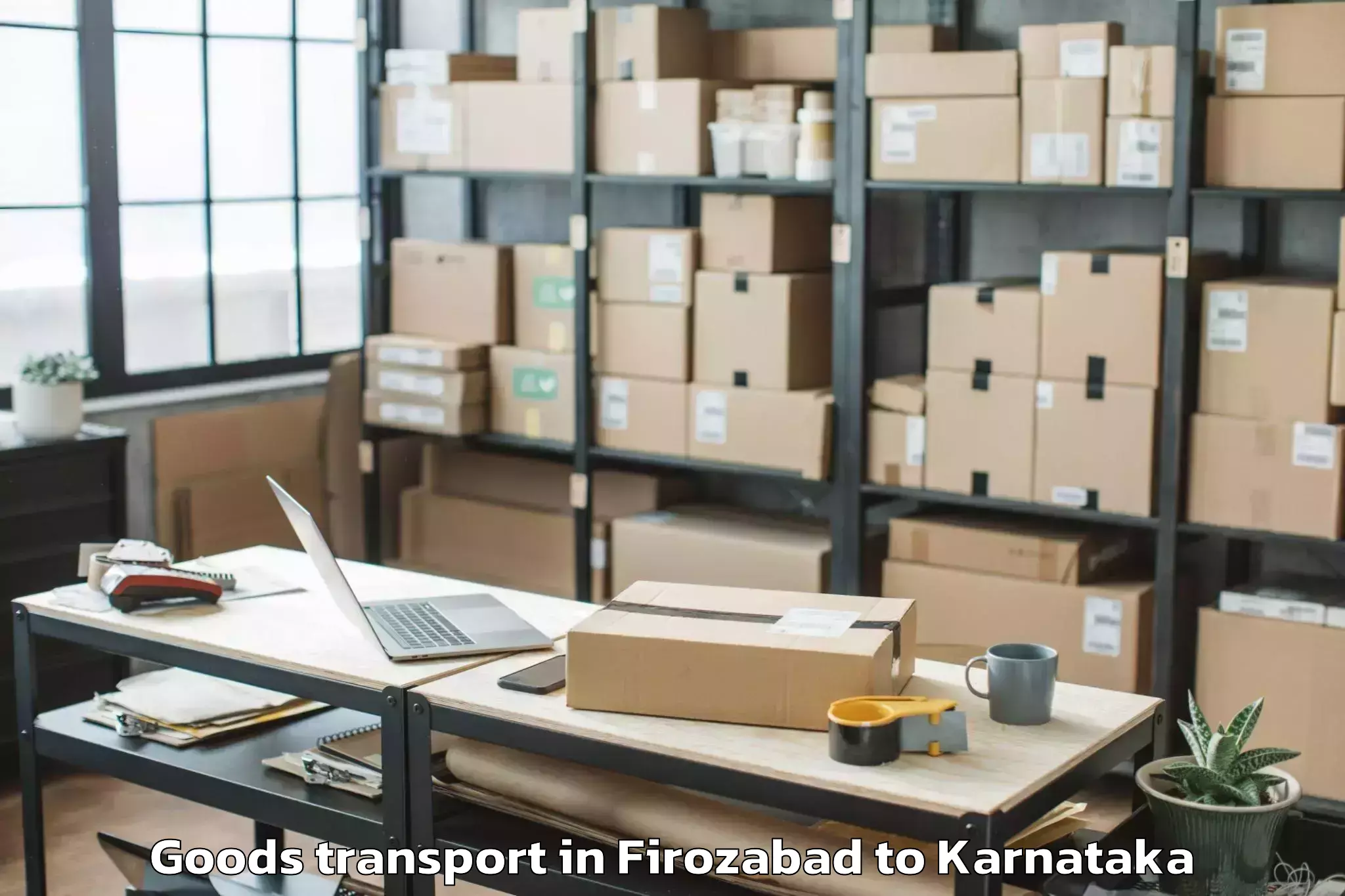 Get Firozabad to Hirebettu Goods Transport